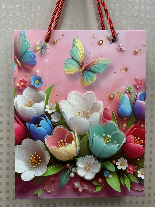 Подарочные пакеты 3d рисунок (цвет в ассортименте) (3696) Размер 32х26х10