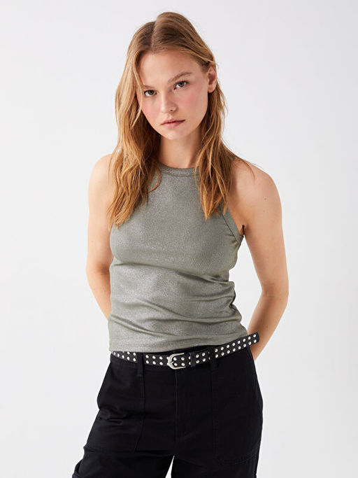 Kad?n Bisiklet Yaka D?z Atlet