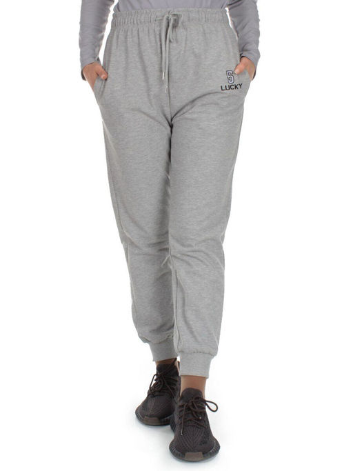 Q-02 GRAY Брюки спортивные женские (85% хлопок, 15% полиэстер)