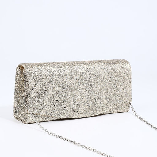 Сумка-клатч на клапане, длинная цепь, цвет золотистый - Simaland фото 3