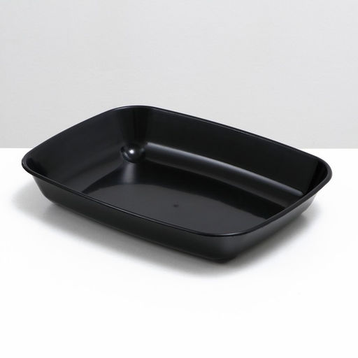 Цена за 2 шт. Туалет округлый без сетки 33.5×25×6 см, чёрный
