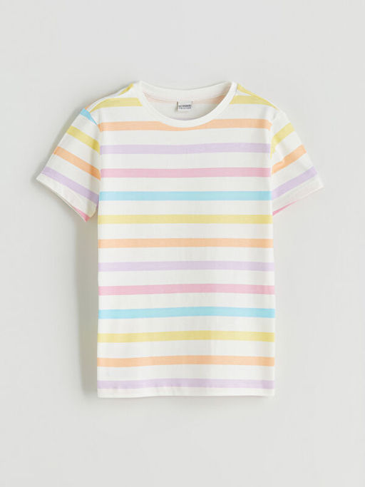 Bisiklet Yaka K?z ?ocuk Ti??rt