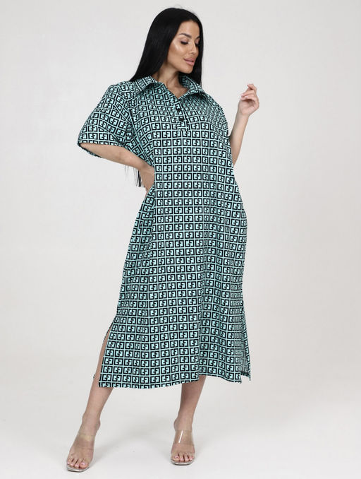 688 ЖЕНСКОЕ ПЛАТЬЕ (Ментол) - А-дина фото 4