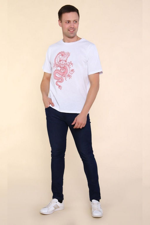 2224 Футболка мужская Тату дракона