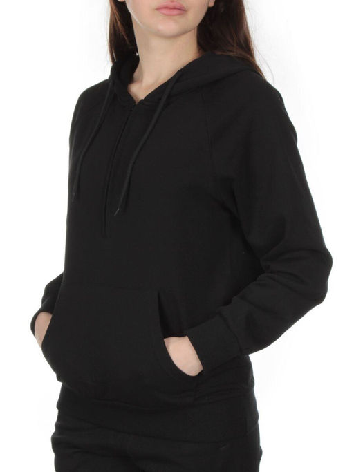 NOE07 BLACK Костюм спортивный женский (хлопок 90%, полиэстер 10%) - Fashion фото 4