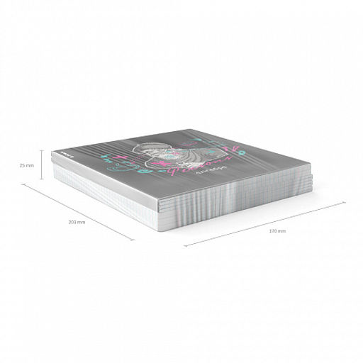 Цена за 5 шт. Тетрадь общая ученическая с пластиковой обложкой на скобе ErichKrause Persons, Алгебра, 48 листов, клетка фото 5