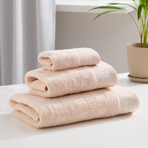 Полотенце махровое LoveLife Square 30х60 см, цвет бежевый,100% хлопок, 360 гр/м2  фото 4