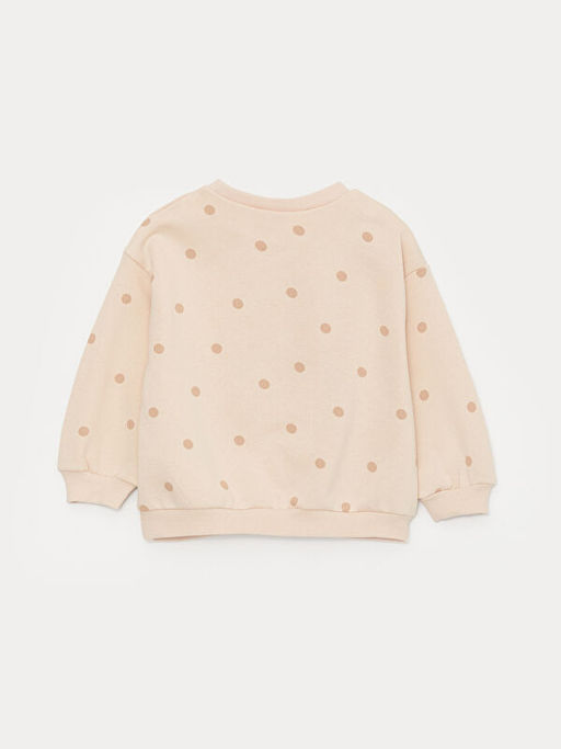 Bisiklet Yaka Uzun Kollu Minnie Mouse Bask?l? K?z Bebek Sweatshirt ve Tayt 2li Tak?m - Waikiki фото 3