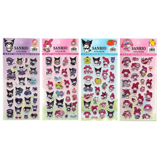 3D наклейки Sanrio "Kuromi and friends" (10*22 см), mix