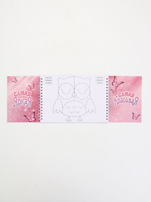 Подарочный набор, двойной блокнот с заданиями, ручка Котик