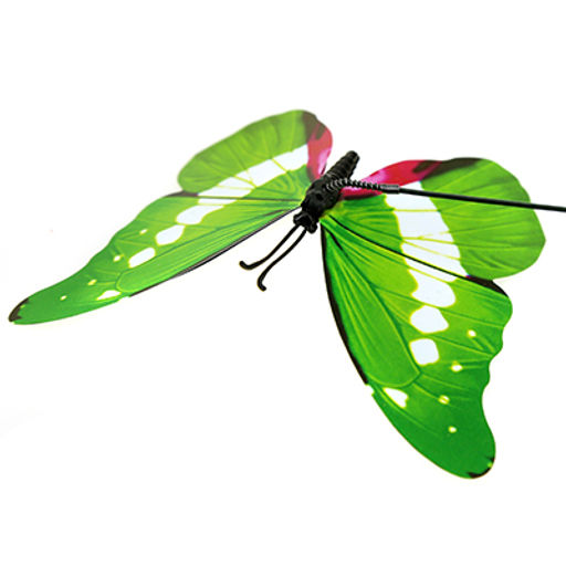 Декор Бабочка 12см на проволке 25см, цвета микс (Китай) - Домашняя мода фото 3