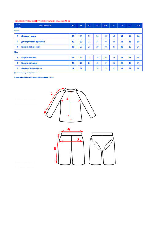 Костюм купальный (джемпер купальный+плавки купальные)д/мал.Лунд - Oldos фото 4