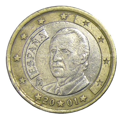 1 евро 2001 года Испания