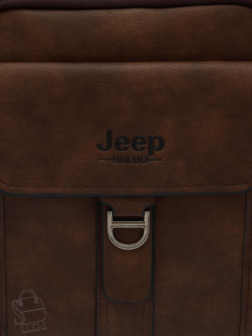 Сумка мужская 1801-2 brown  Jeep в Новосибирске