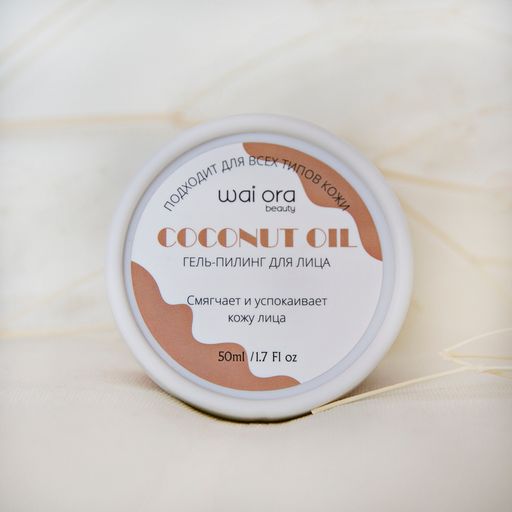 Гель-пилинг для лица на основе кокосового масла 
Баночка 50мл - Wai ora фото 2