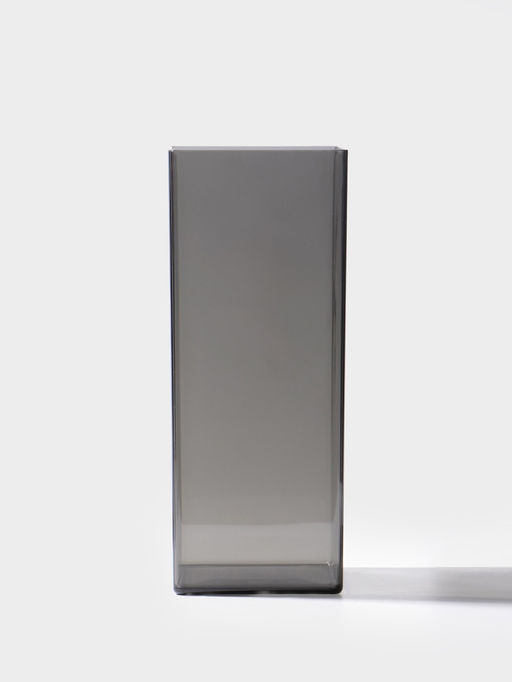 Ваза для цветов «Альваро» геометрия, 30×12 см, пластик, серая