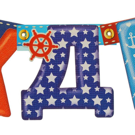 Гирлянда бумажная «С днём рождения», 195 см