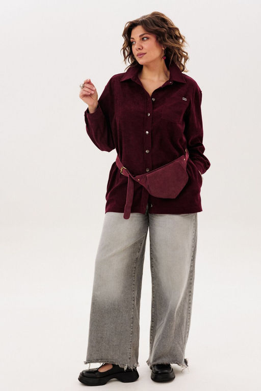 Рубашка ANELLI 1819 вишня фото 4