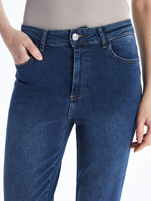 Straight Fit Kad?n Jean Pantolon