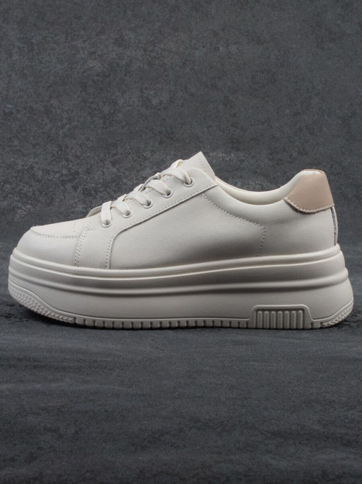 03-YC457-1 BEIGE Кроссовки женские (натуральная кожа)