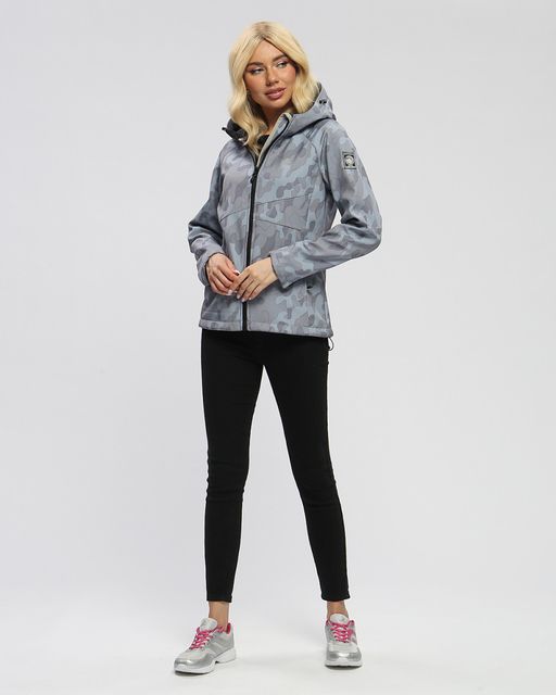 Ветровка MTFORCE женская softshell серого цвета 2207-1Sr  фото 24