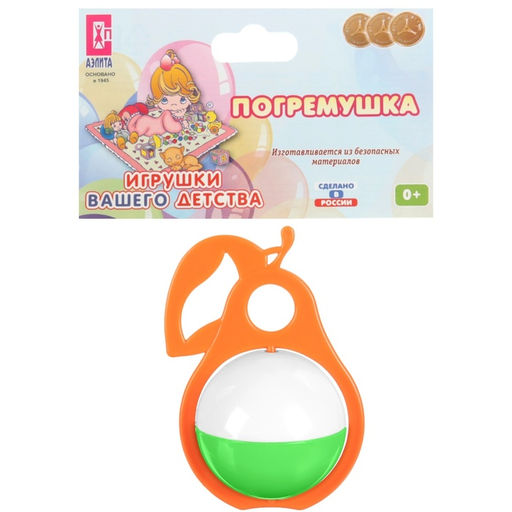Цена за 2 шт. Погремушка «Груша», цвет МИКС, Аэлита