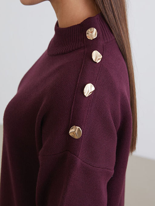 Dik Yaka Kad?n Triko Tunik