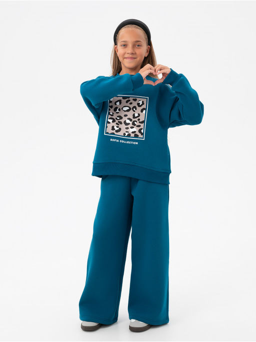 Костюм Пятнышки детский девочка изумруд - София фото 51