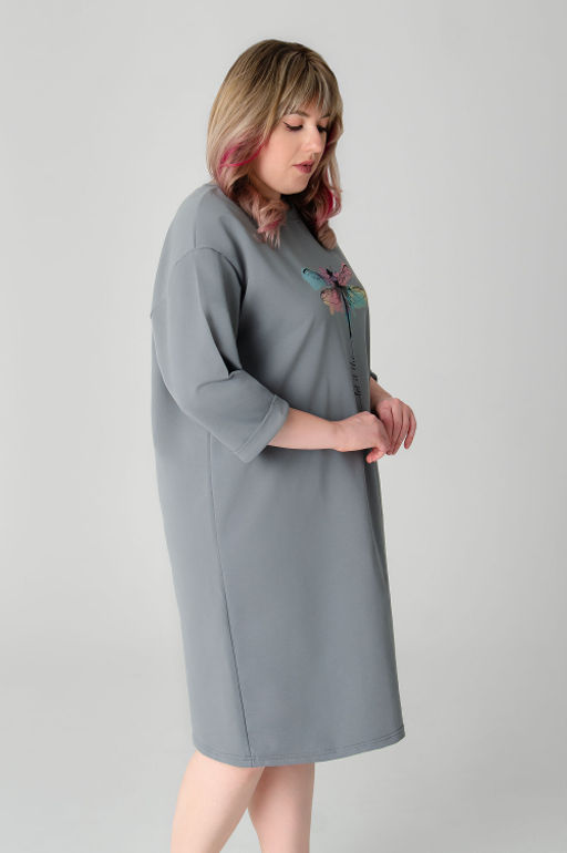 Арт. 8303 Платье 50-58 5 (шт) Цвет:серый
