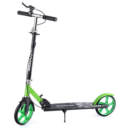 Самокат 2-х кол., зеленый, PU/ 200 мм, ABEC 7, в коробке