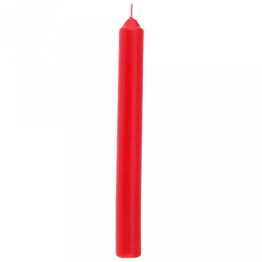 Свеча "Столовая-6" д2,2см, h21см, парафин, красный, время горения 6 часов, 56гр (Россия)