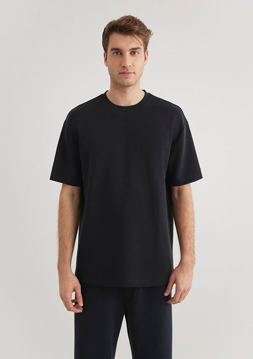 Siyah Tisort - Mavi фото 4