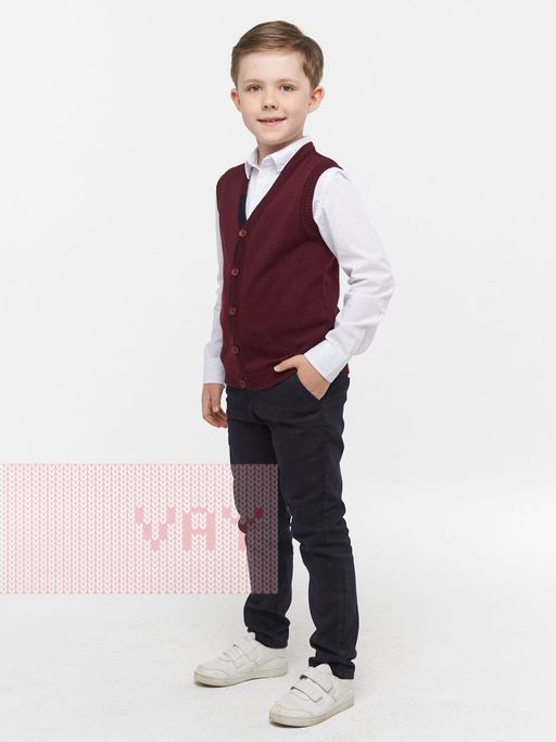 Жилет для мальчиков 203-7011 - Vay kids школа фото 4