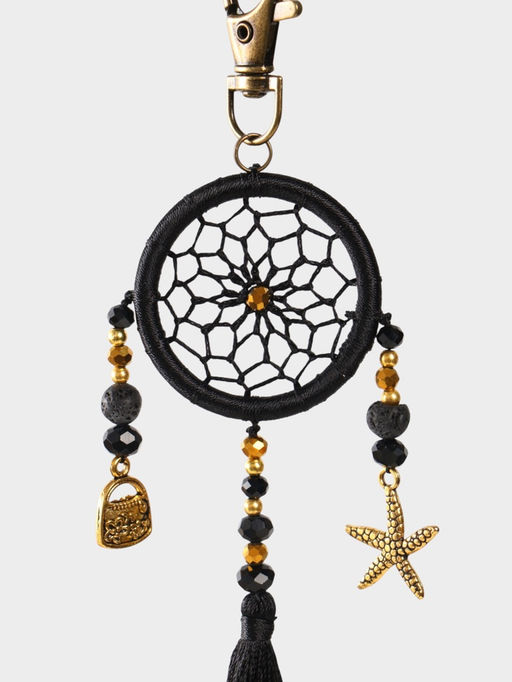 Брелок ловец снов, 17 см, чёрный