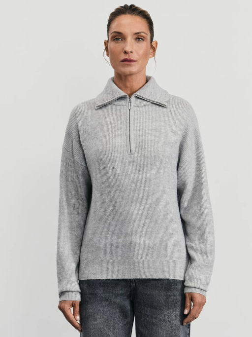 Джемпер на молнии с отложным воротником / Zarina