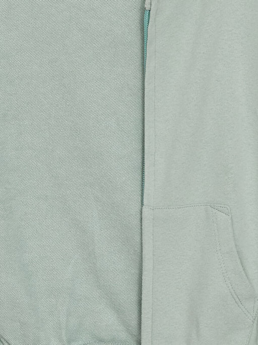 Kap??onlu Uzun Kollu K?z ?ocuk Fermuarl? Sweatshirt