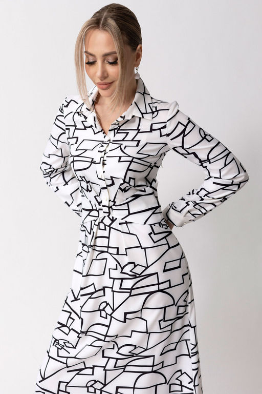 Платье Golden Valley 44085 бело-черный фото 3