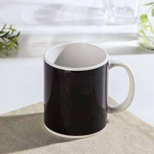 Кружка-хамелеон керамическая Доляна Джойстик, 350 мл, цвет чёрный  фото 3