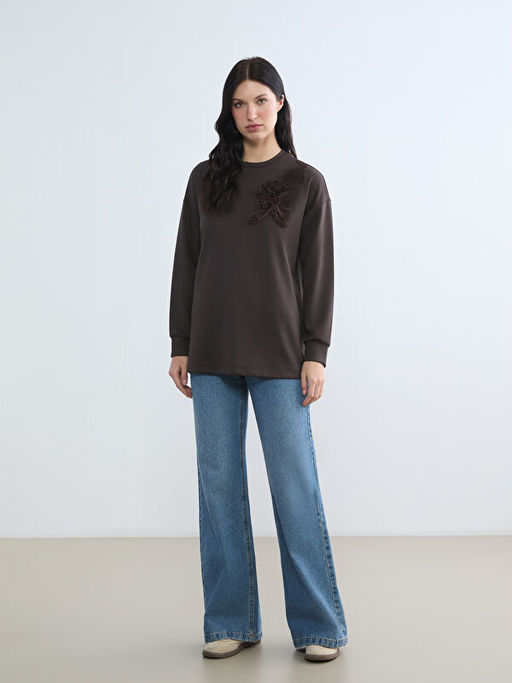 Soft Touch Oversize Kad?n Sweatshirt Tunik