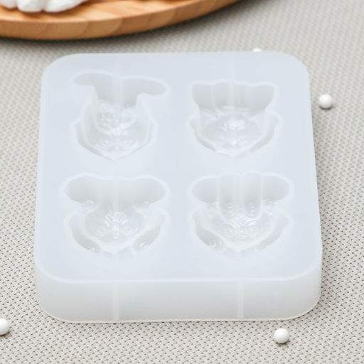 Молд Любовь зверят, силикон, 12,5?10?2 см, цвет белый - Simaland фото 4