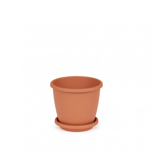 Горшок цветочный Афина 1,1 л с поддоном, арт. А(М6478),(М6488)