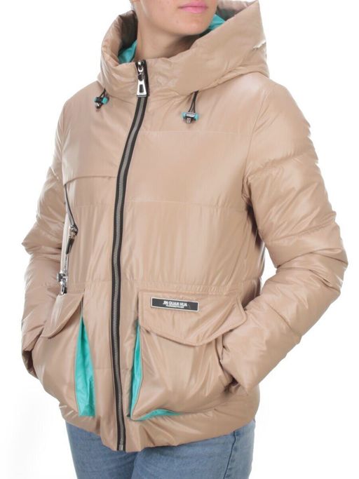 8265 BEIGE Куртка демисезонная женская BAOFANI (100 гр. синтепон) - Fashion фото 3