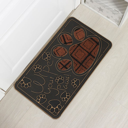 Коврик придверный Доляна «Лапка», 40×70 см, МИКС