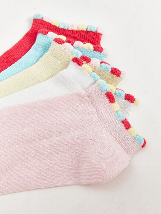 Basic K?z ?ocuk Patik ?orap 5li - Waikiki фото 3