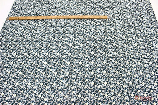 Штапель Гузель цв.темная морская волна, ш.1.45м, вискоза-100%, 90гр/м.кв - Купава фото 5