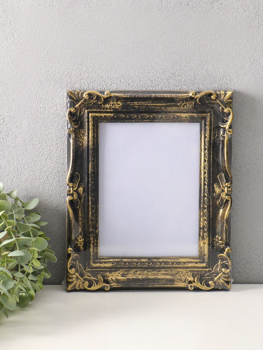 Фоторамка для фото 15×20 см «Узорная», пластик под т. золото, 19×23.8 см