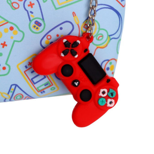 Пенал школьный на молнии «Джойстик», с подвеской, МИКС