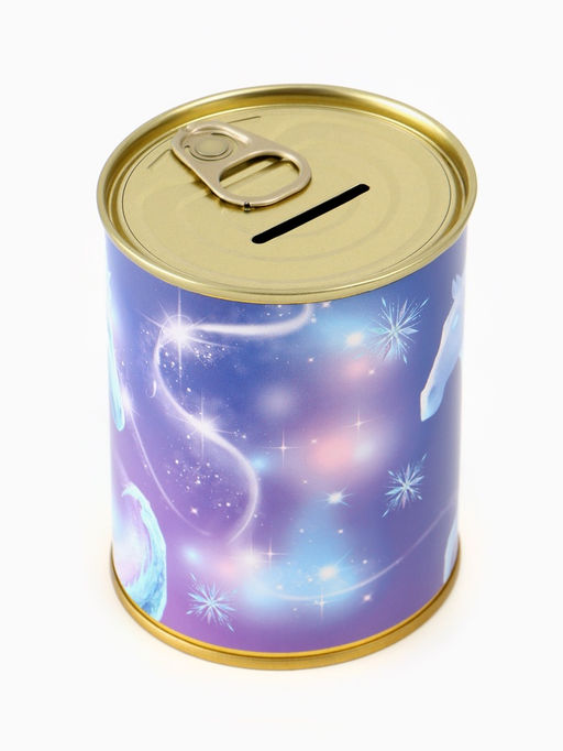 Цена за 2 шт. Копилка металлическая, 9.5 см×7.5 см×7.5 см «Зимняя принцесса»