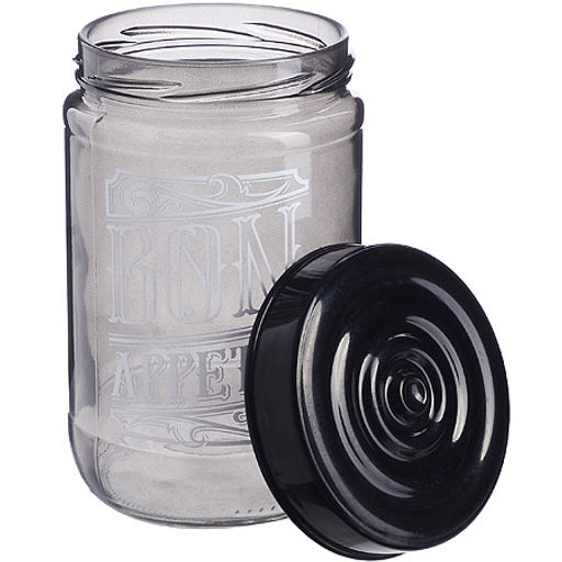 80762 Банка для сыпучих 660 мл. черная MB (х12) - Mayer&boch фото 2