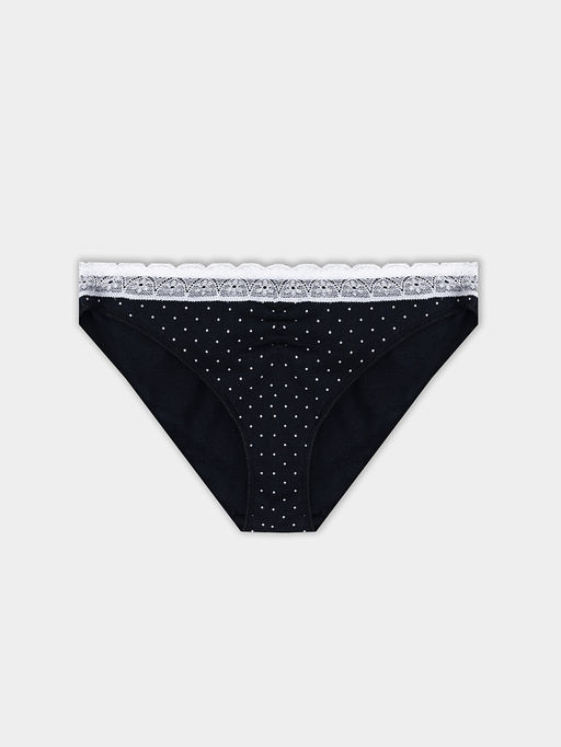 Цена за 2 штуки! Трусы слипы женские черные в горошек - Mark formelle фото 8